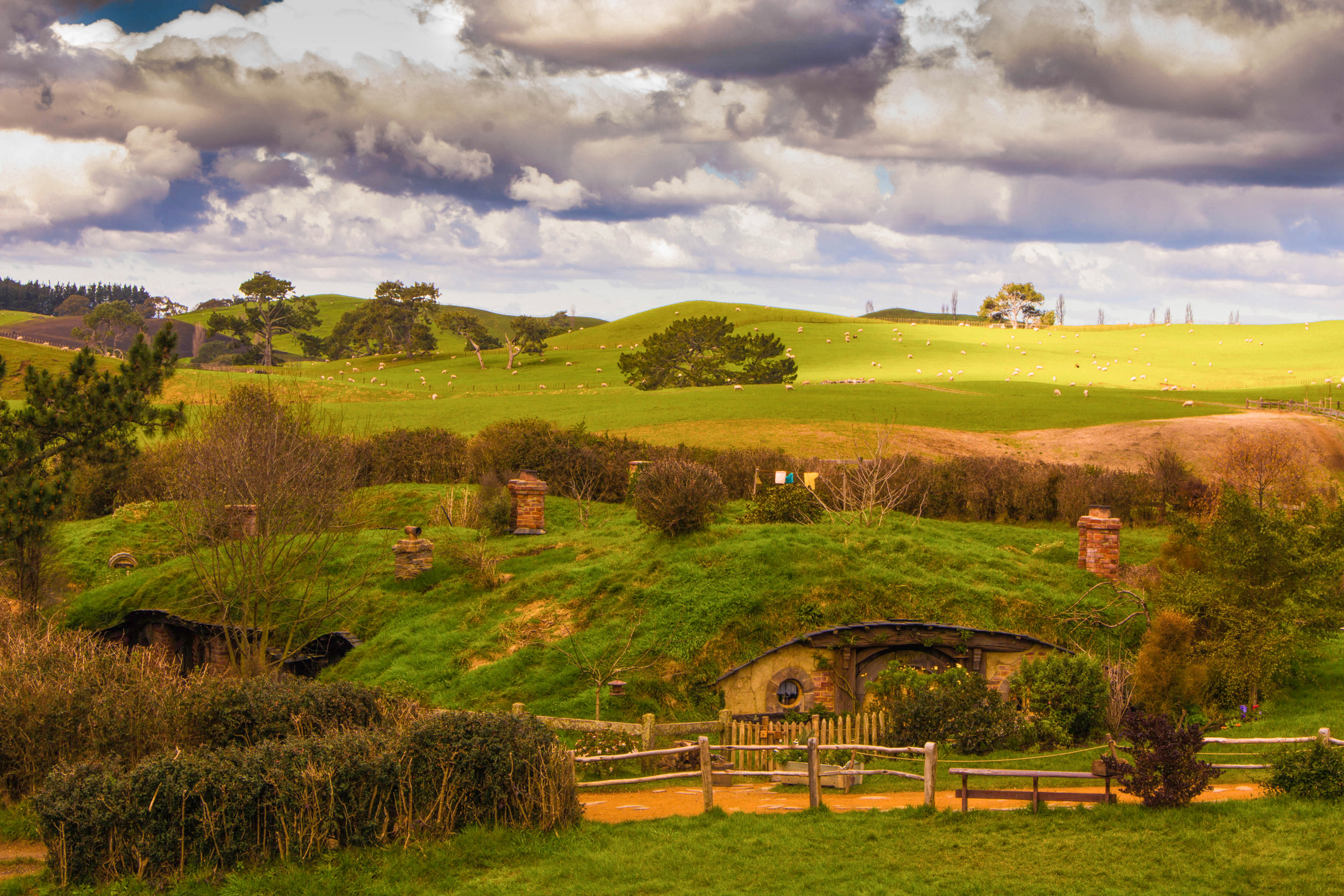nouvelle-zelande, matamata, seigneur des anneaux, hobbit, lieu de tournage, comté