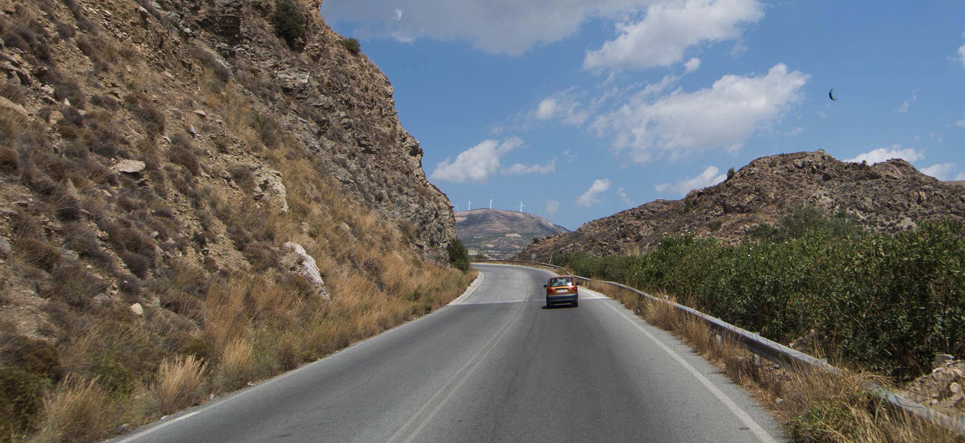 route de crete, éolienne