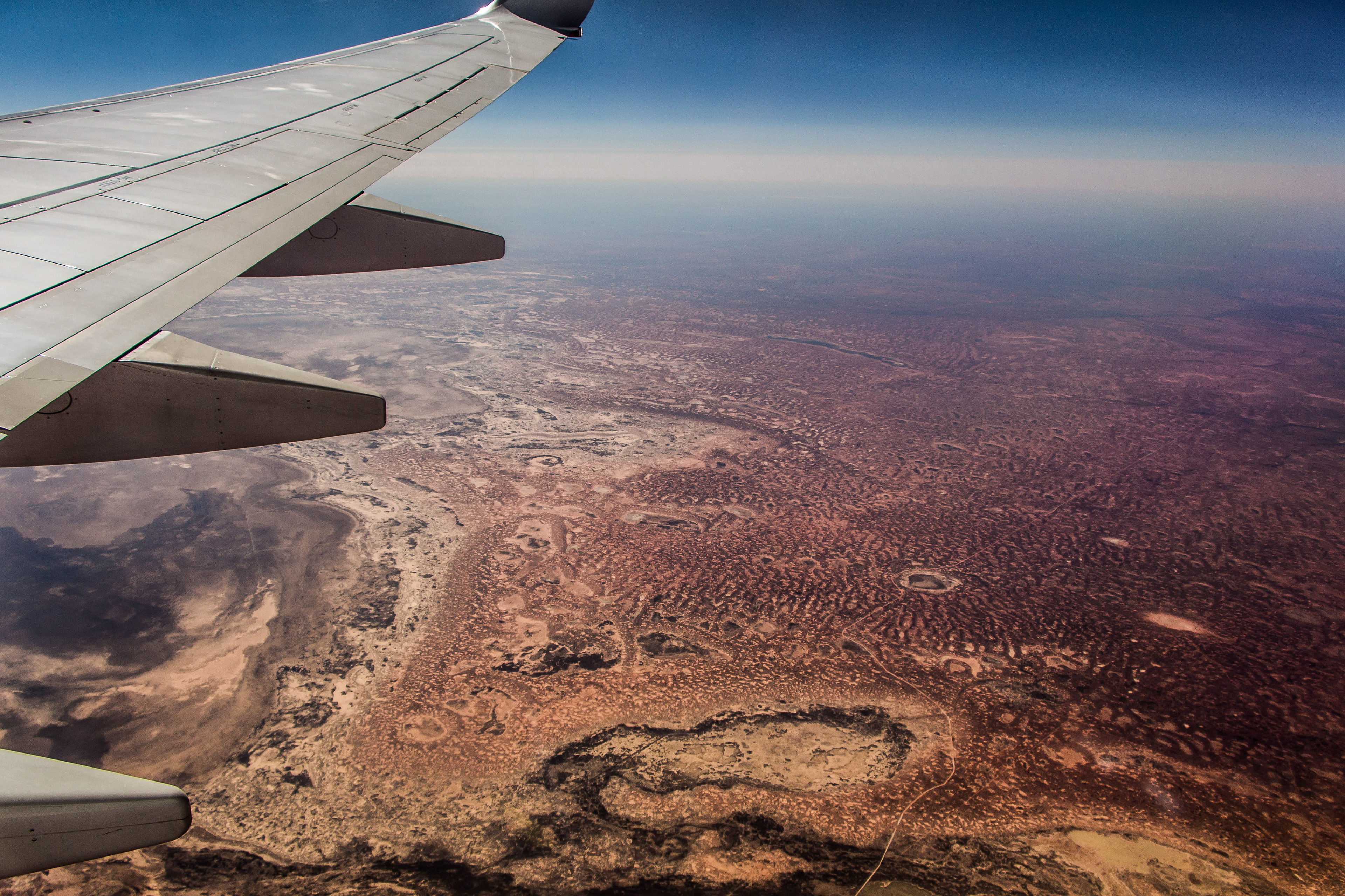 australie, vue du ciel, red center, bush, outback