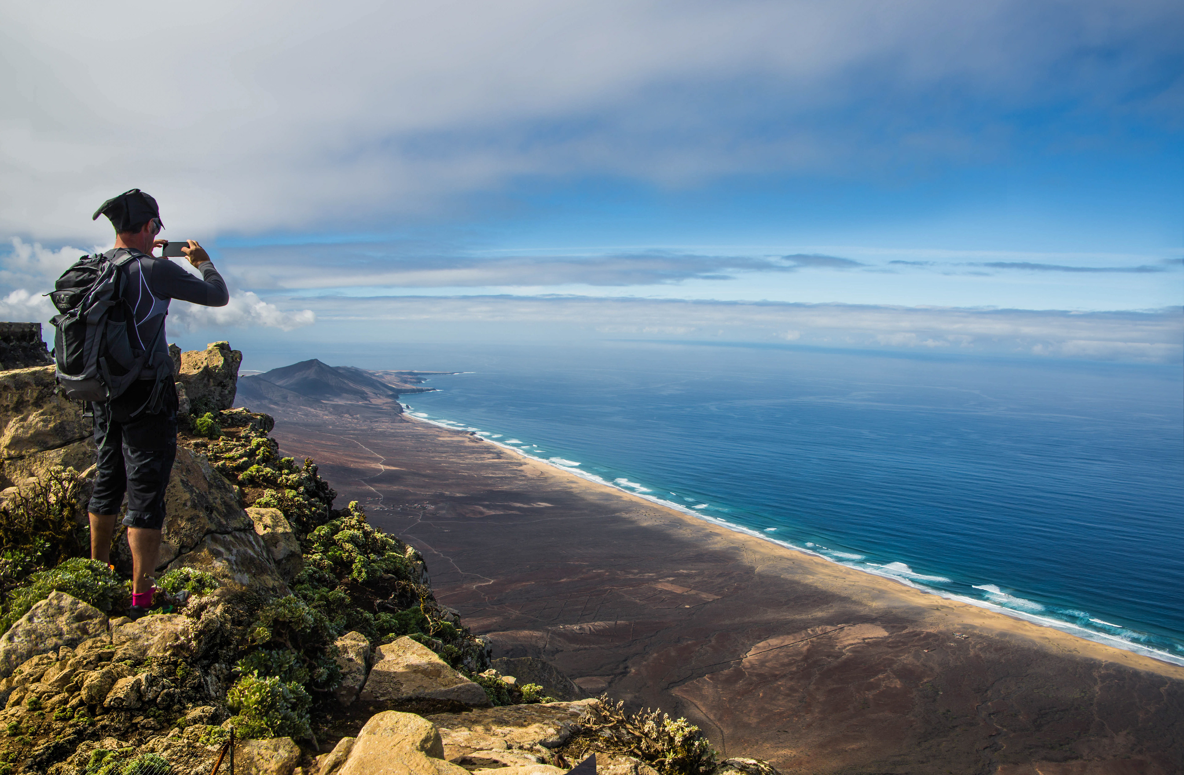 pic de zarza, oreille de l'âne, randonnée, parc naturel de jandia, biodiversité, fuerteventura, randonnée, péninsule de jandia, plage de cofete, panorama
