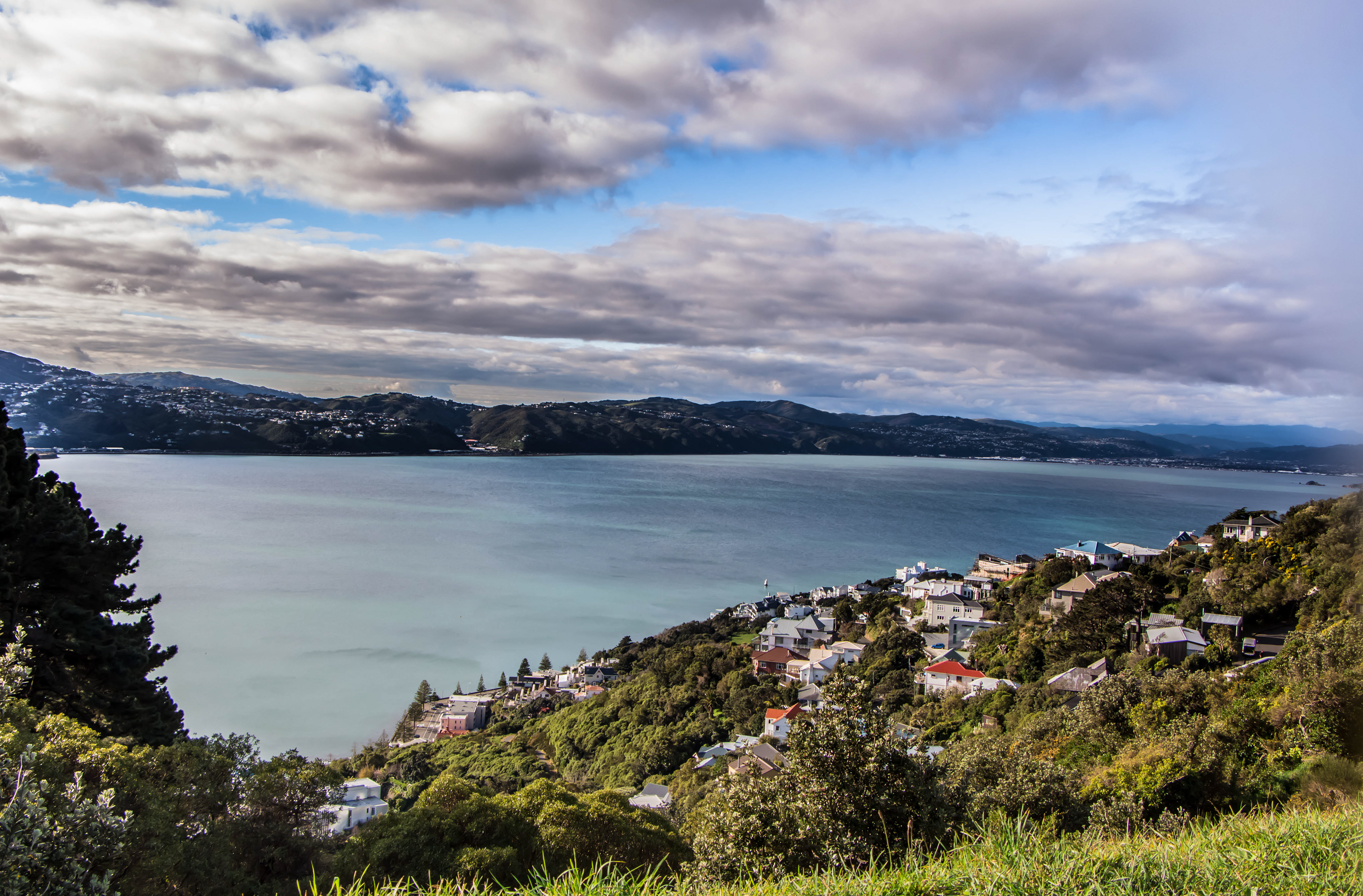 Wellington, Nouvelle-Zélande, vue du mont Victoria, résidence