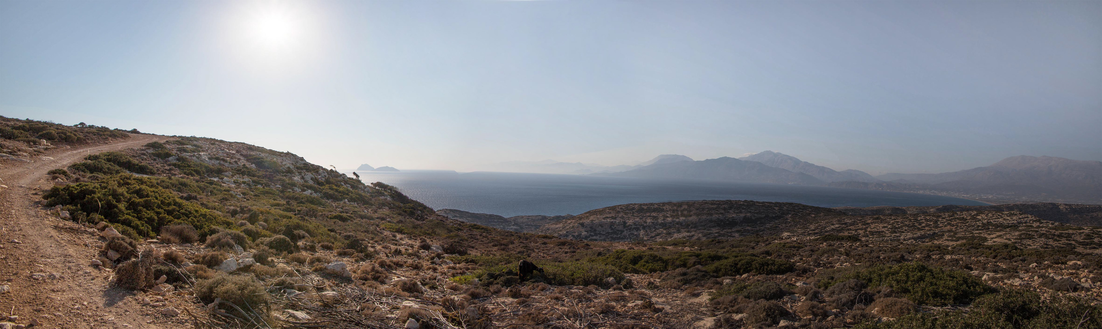 sentier vers Red Beach, Matala, randonnée, kri-kri