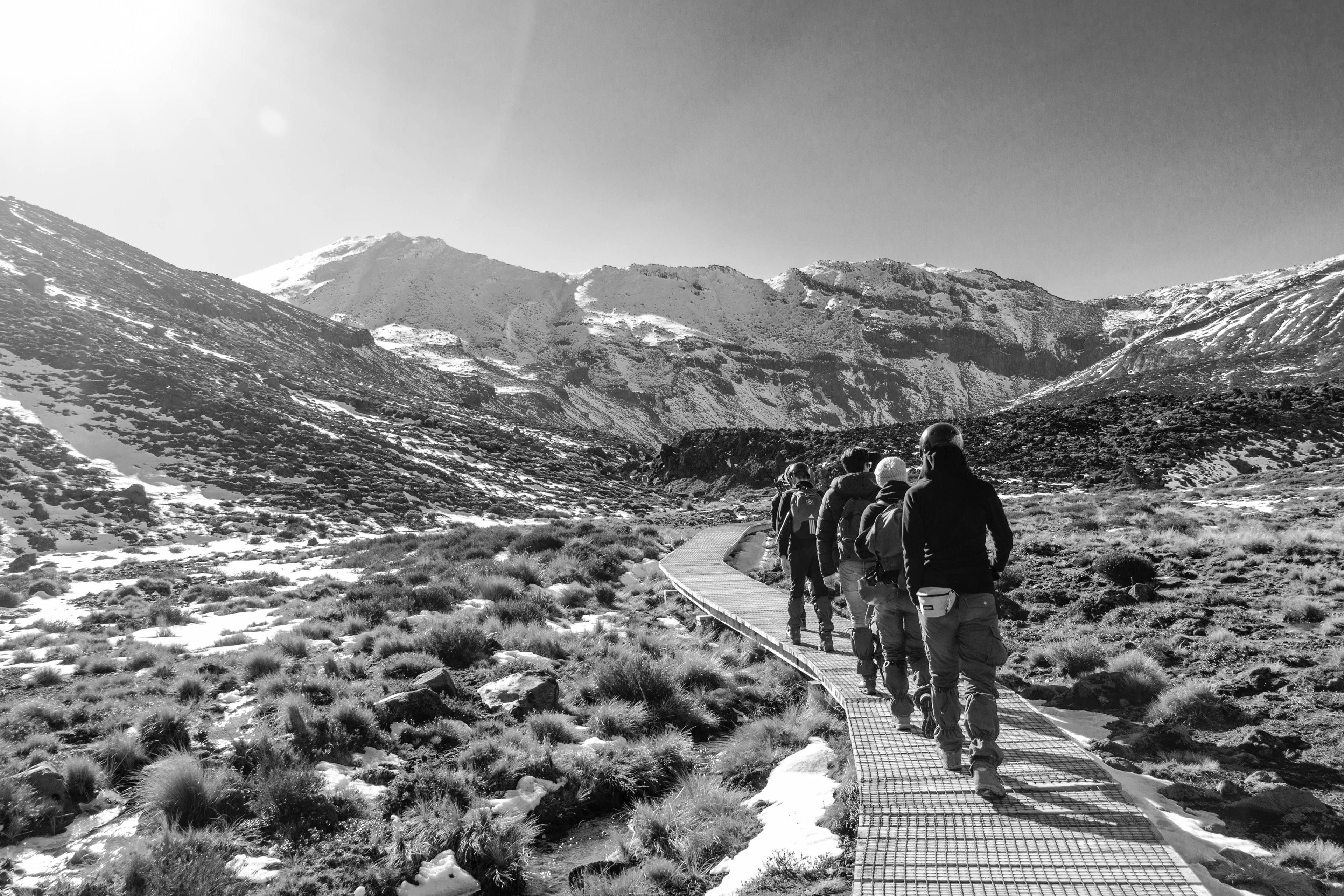 nouvelle zélande, alpine crossing Tongariro, site classé patrimoine de l’unesco, zone d’activité volcanique, volcan, montagne, glacier, Hawke's bay, parc national, neige,