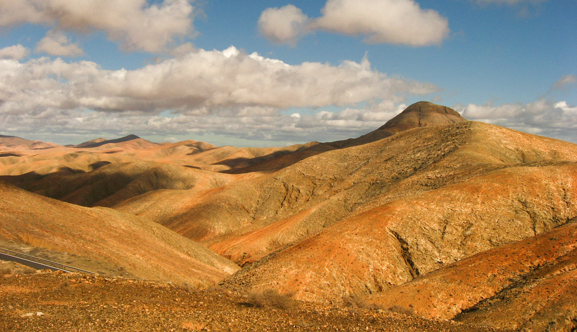 parc rural de betancuria, fuerteventura, colline, chaîne de montagne