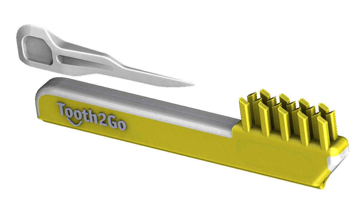 ID Rendering of T2G included brush and toothpick