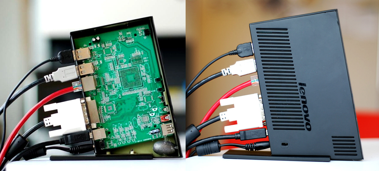 ThinkPad USB Secure Replicator Prototype Testing with Counterweight at Nose