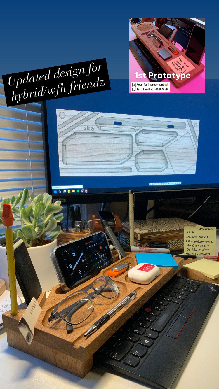 Custom SFID Desktop Organizer