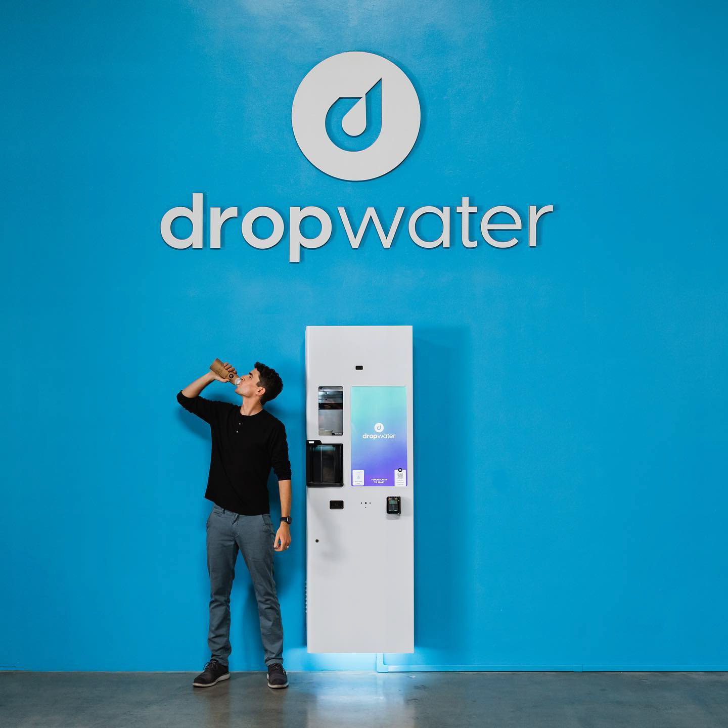 Founder & CEO Scott with DropWater Mini