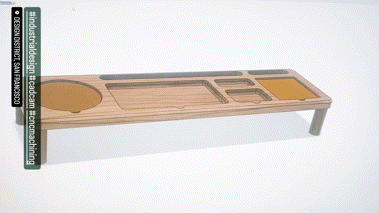 ID-CAD/CAM-CNC Desktop Organizer 1st Prototype