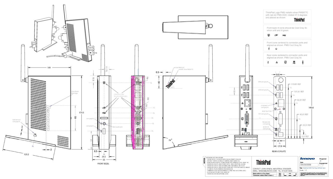 Port Rep Orthographic CMF Control Drawings
