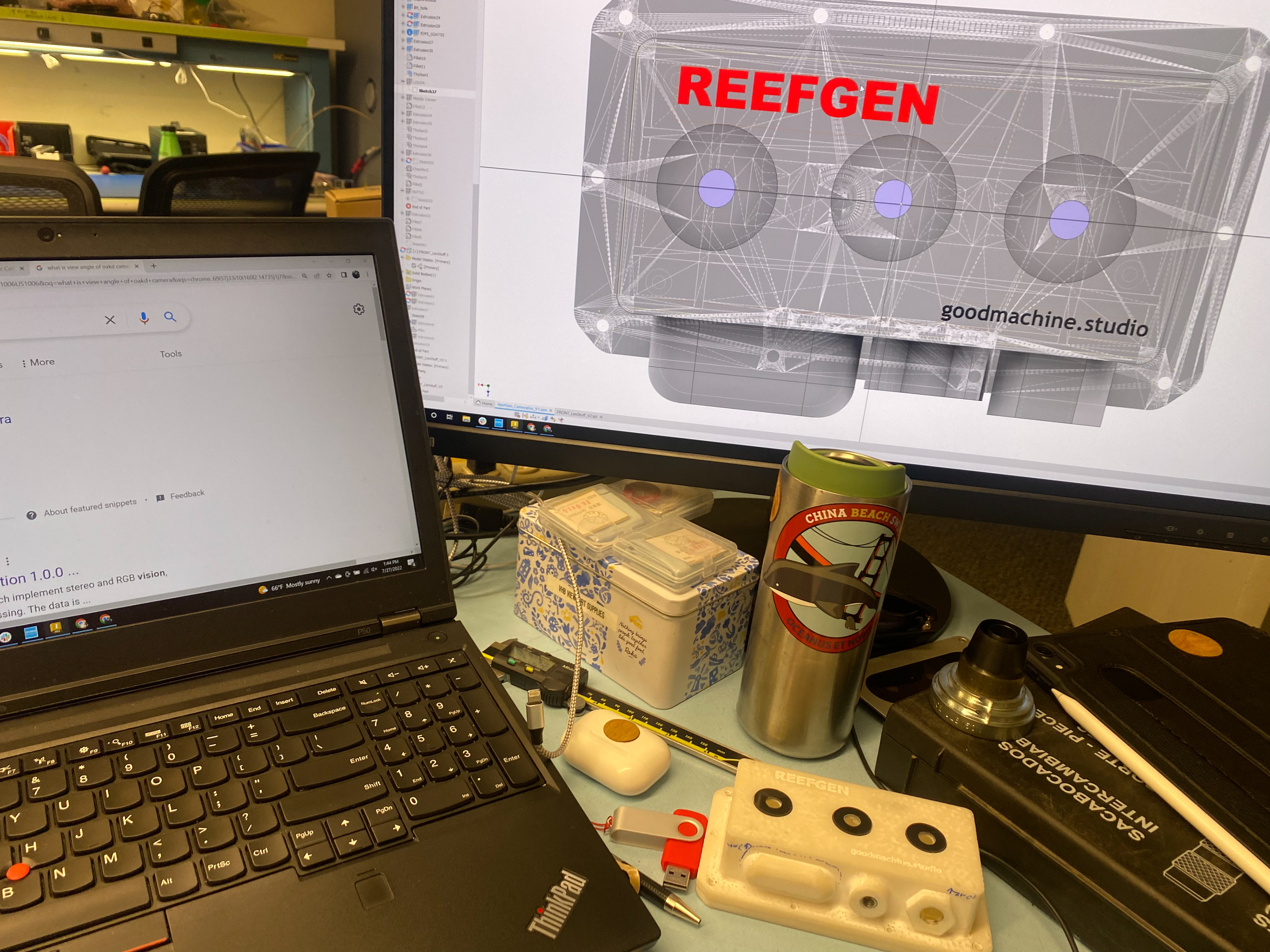 CAD in AutoDesk Inventor for 3d Camera Enclosure Design