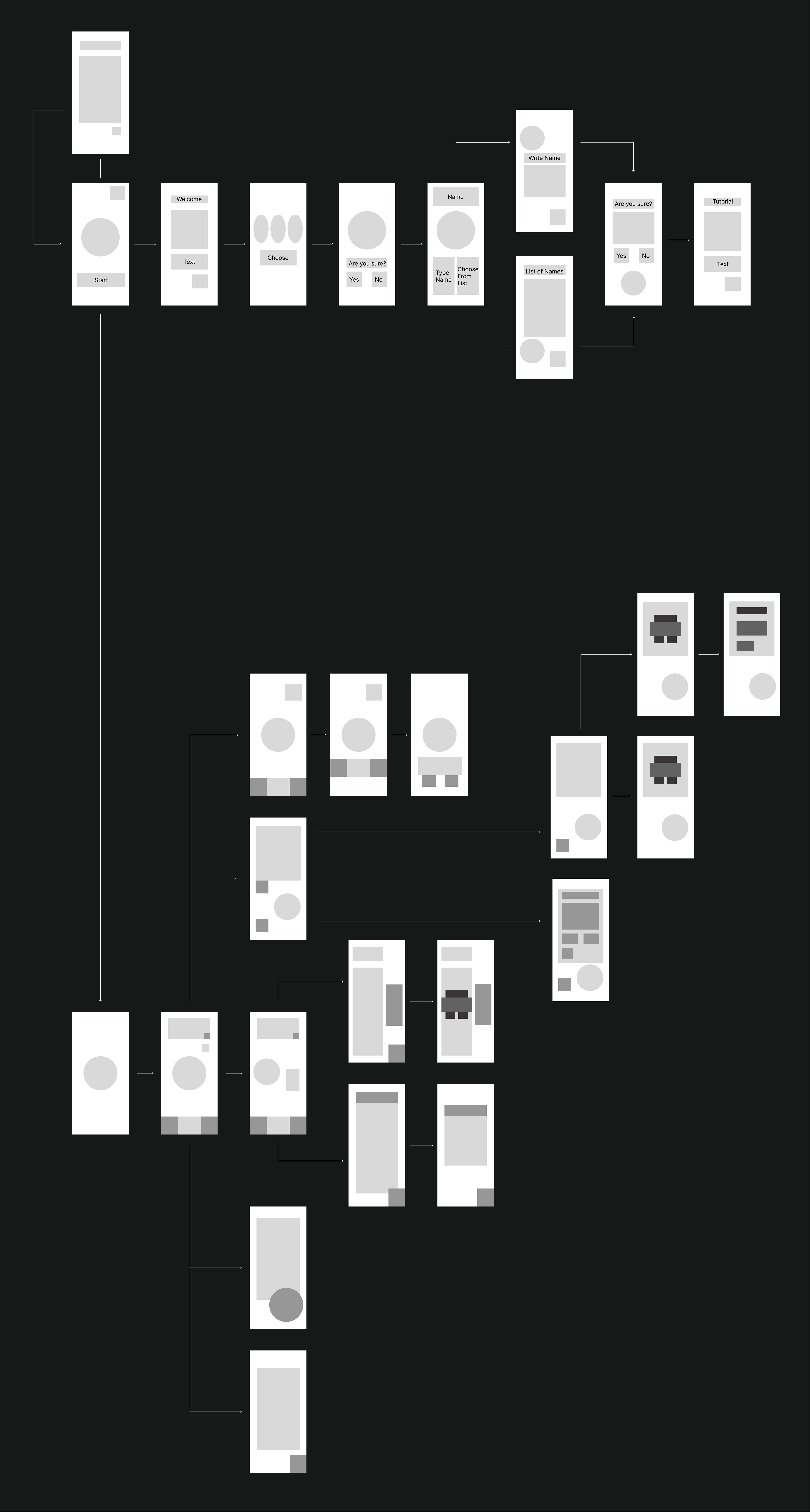 "Reminder Companion" Wireframes