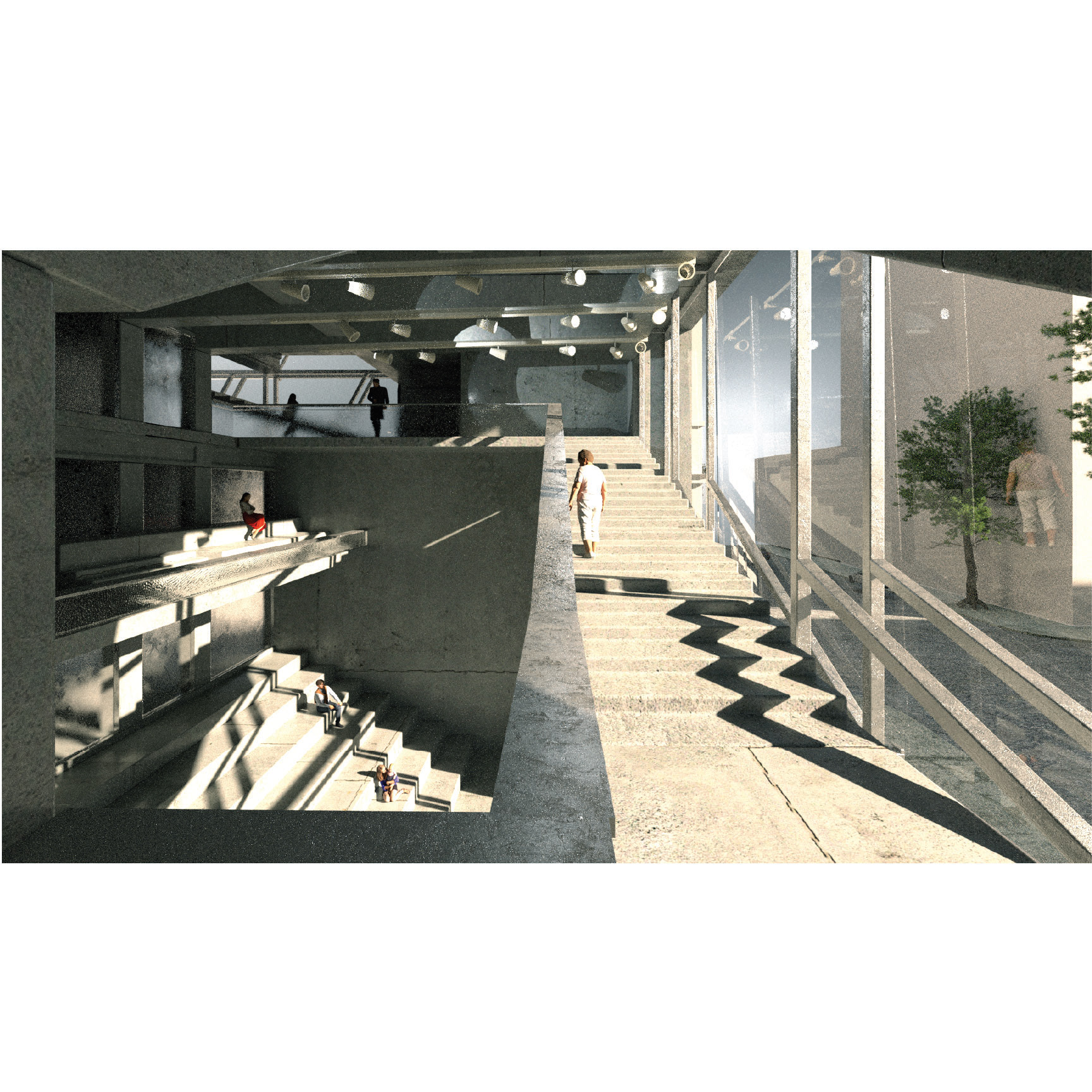 Interior Render of Ampitheatre