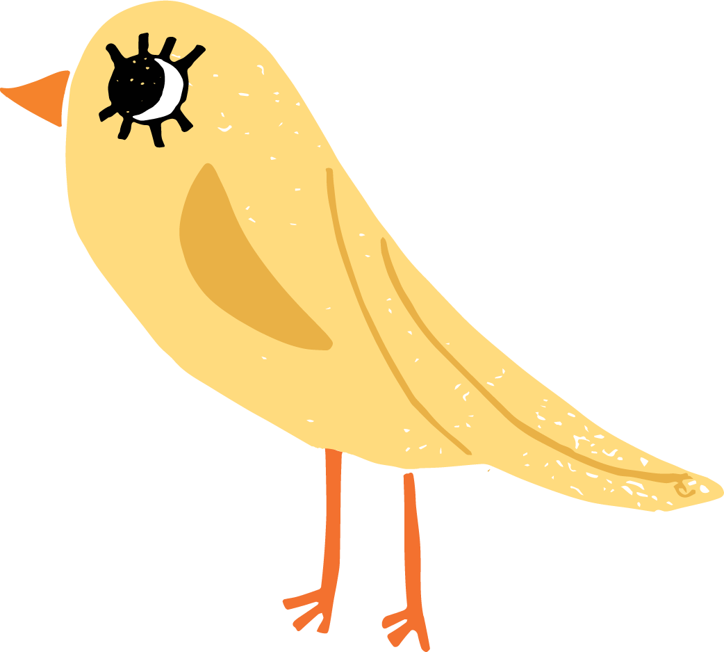 stempel illustratie van een vogel