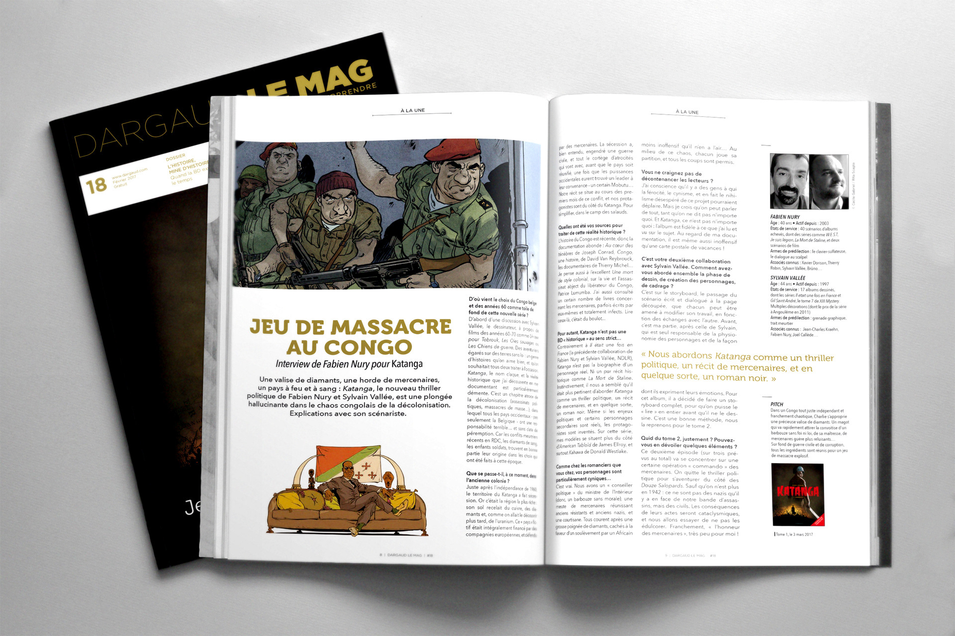 Création graphique du magazine DARGAUD