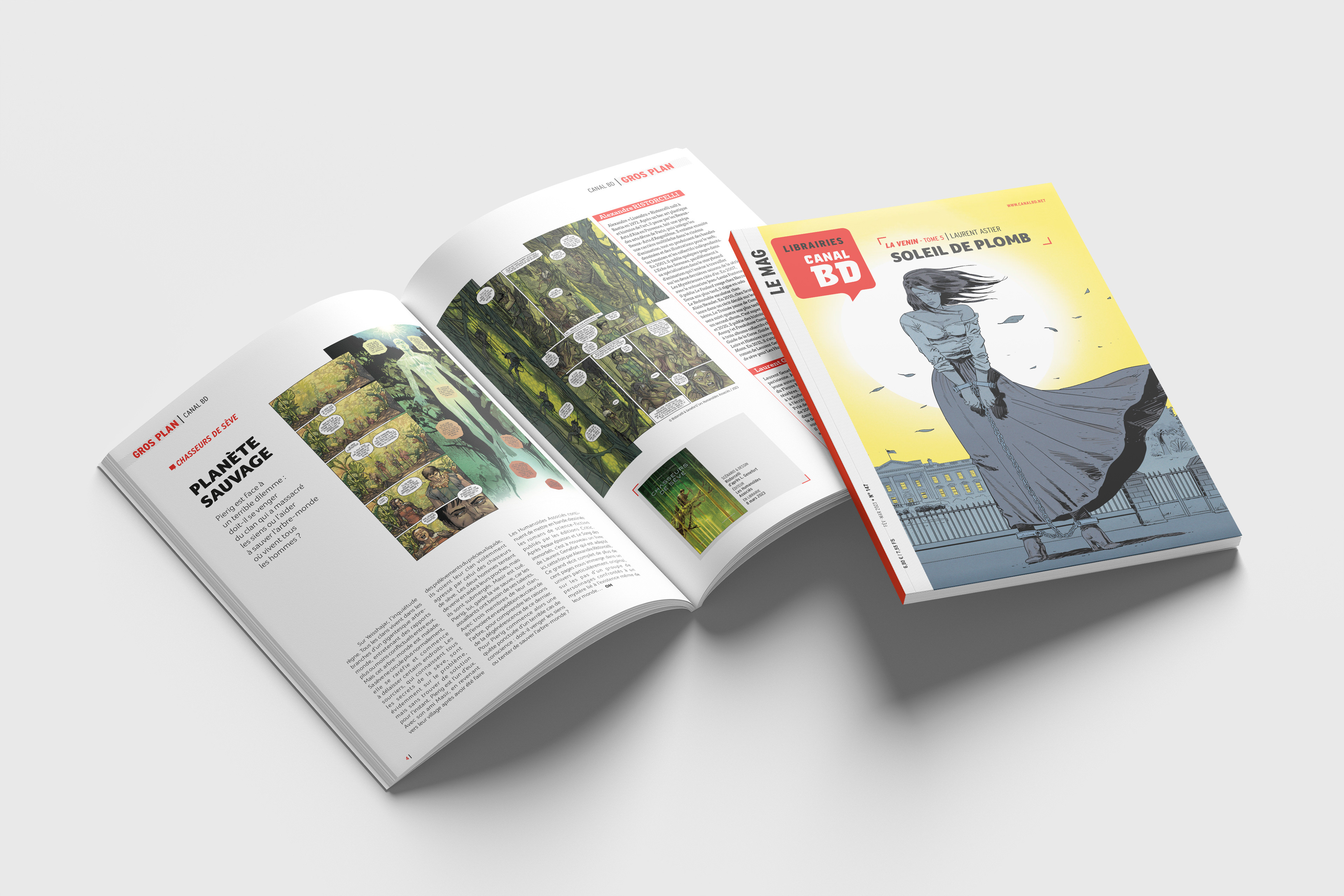 Création graphique du magazine CANAL BD