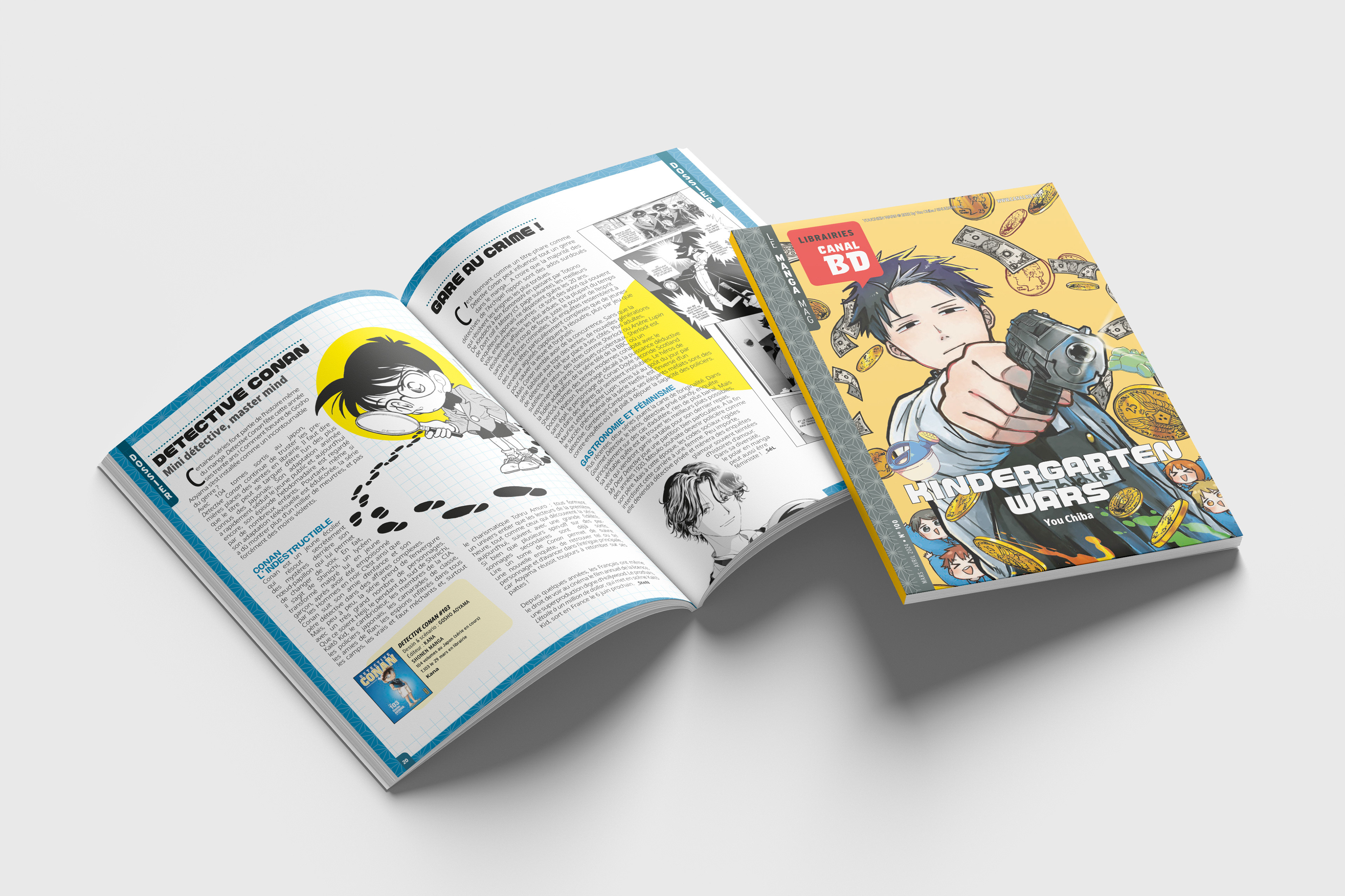 Création graphique du magazine Manga de CANAL BD