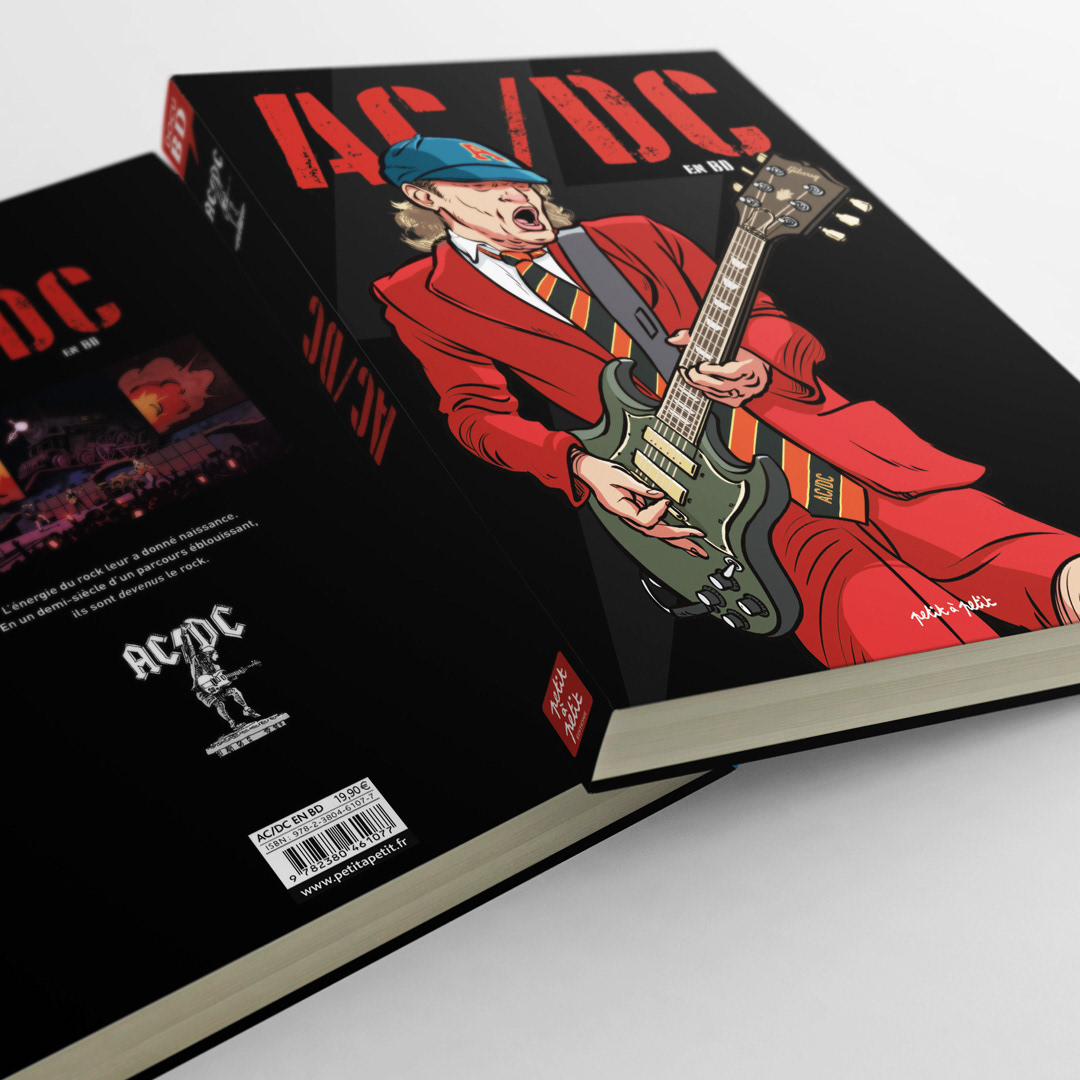 Création graphique du livre AC/DC