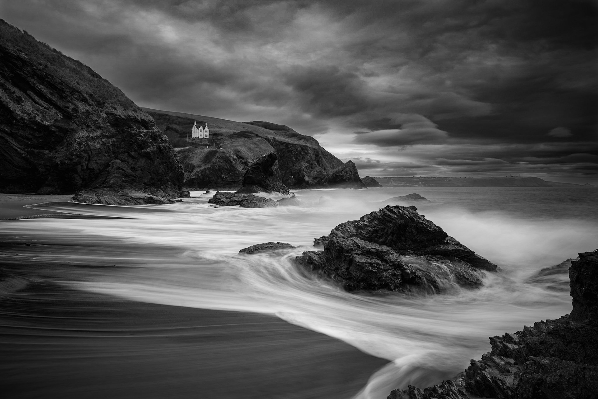 A Stormy Day in Llangrannog Bay