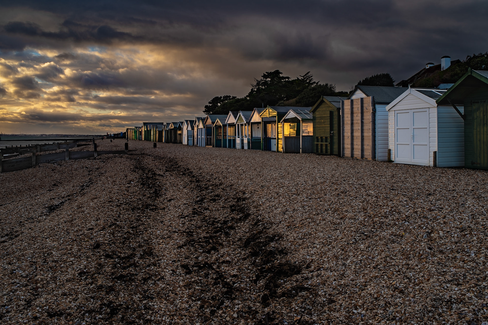 A stormy end to the day at the beach