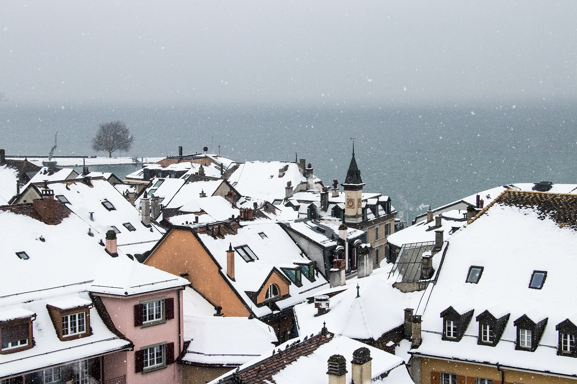 Nyon sous la neige