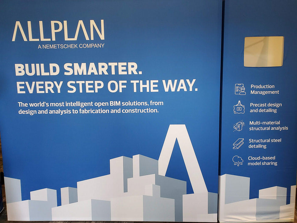 General ALLPLAN Trade Shown Backdrop - Two Pieces