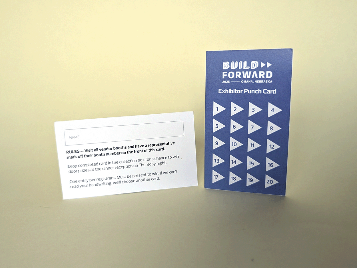 Prize Punch Card - Front & Back