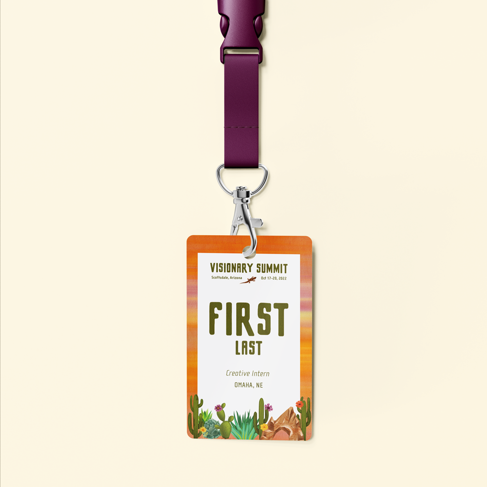 "Arid Paradise" Name Tag