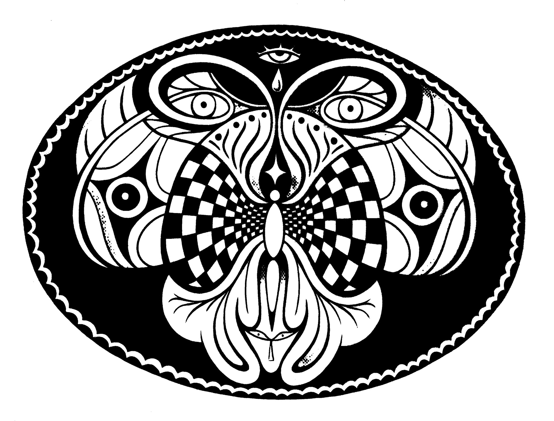 Butterfly Pysche (2022) Screenprint