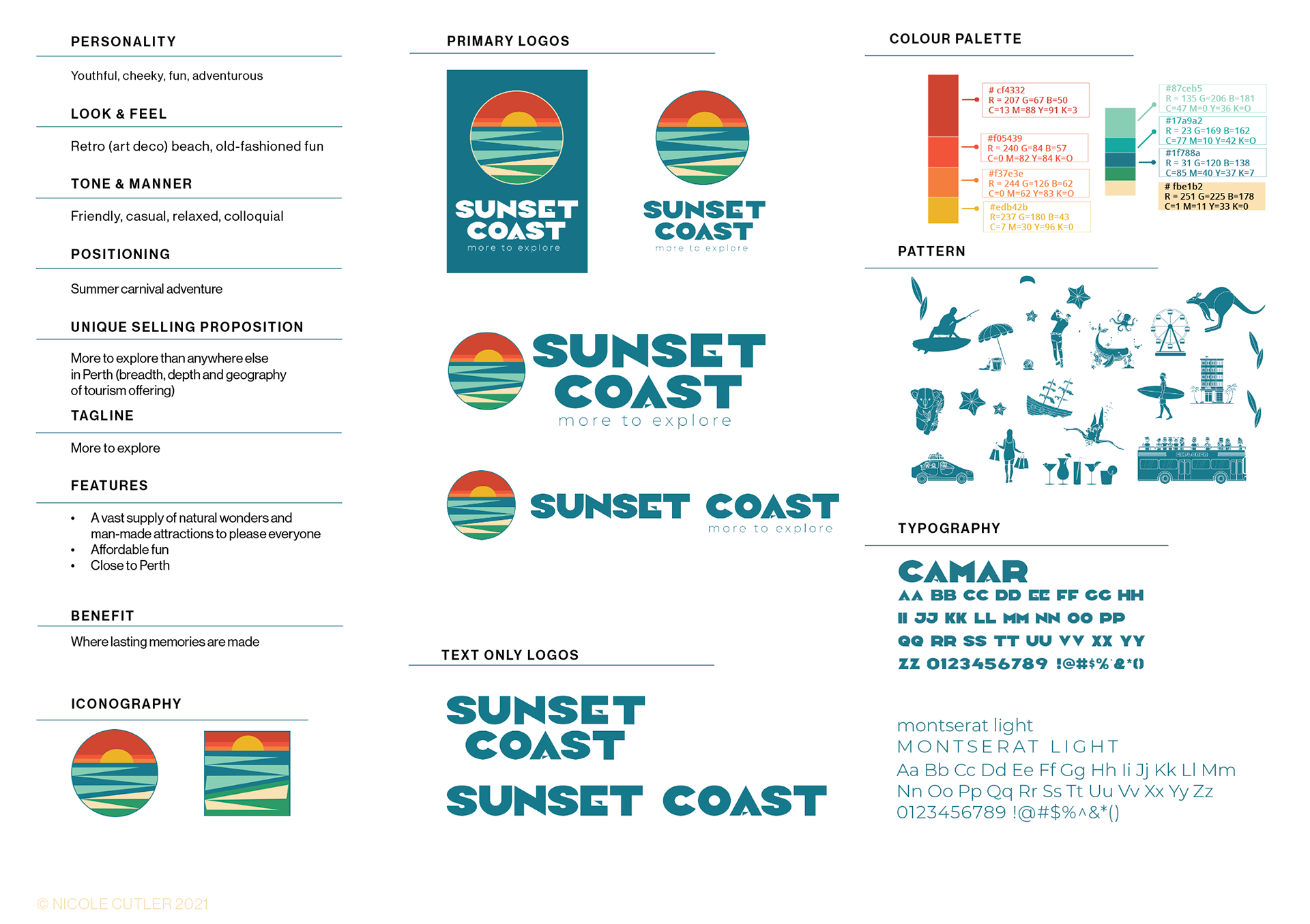 "Brand on a page" style guide