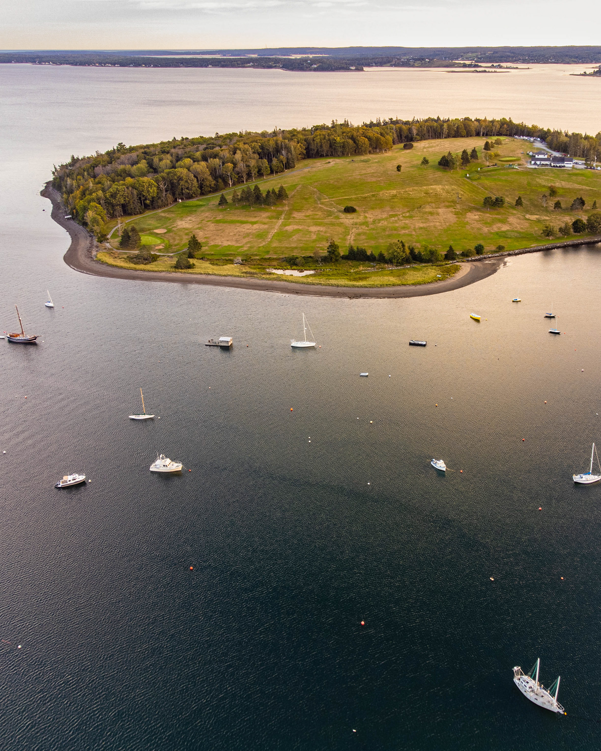 Boats at Lunenburg Bay. Nova Scotia