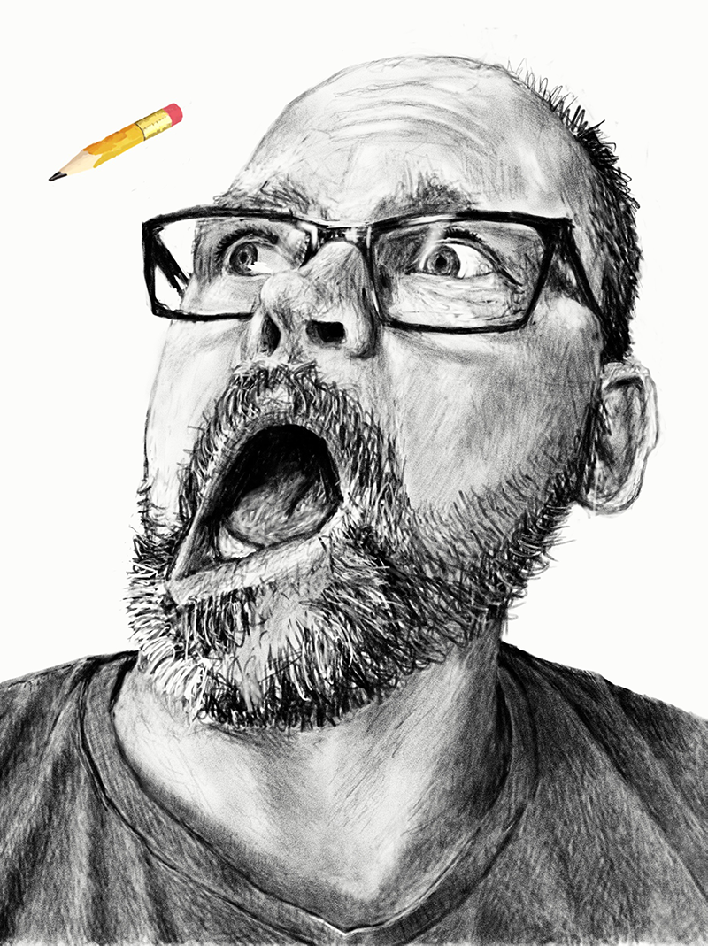 Pen above