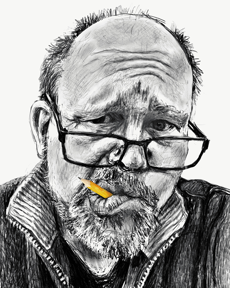 Pen in mouth