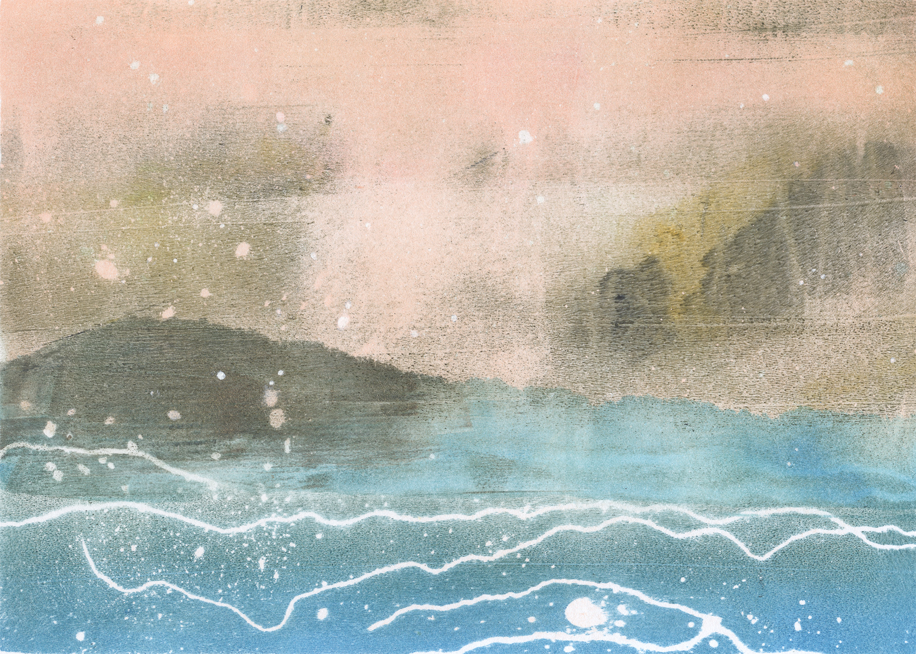 Misty Island Sunrise - SOLD