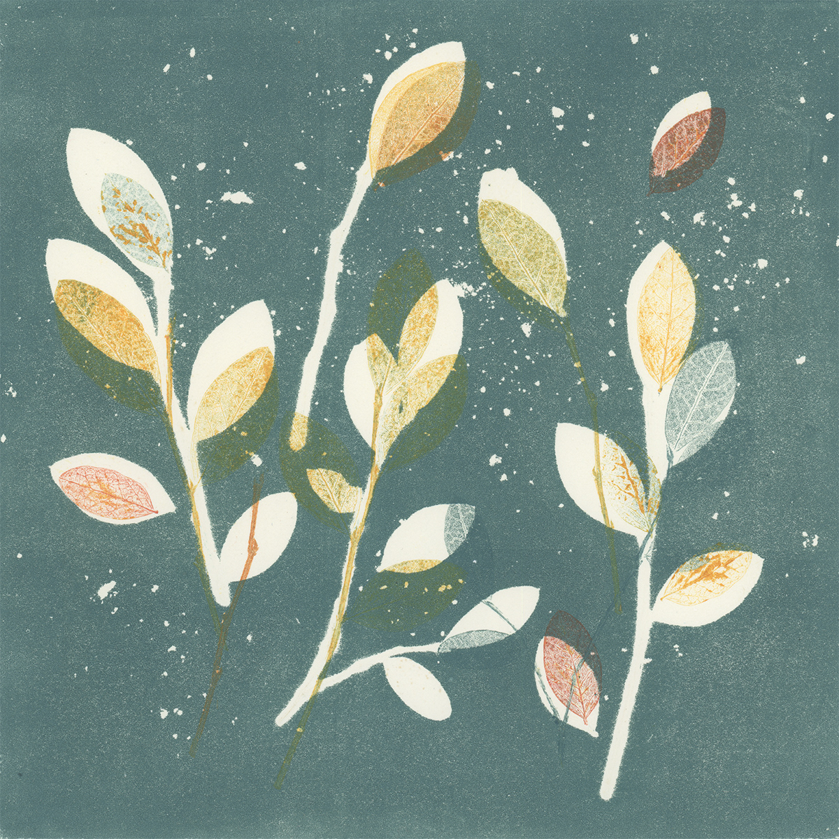 Huckleberry Leaves 1 - SOLD