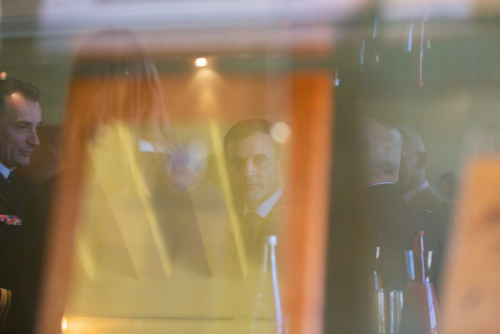 Emmanuel Macron à l'École Militaire Le 07/02/2020