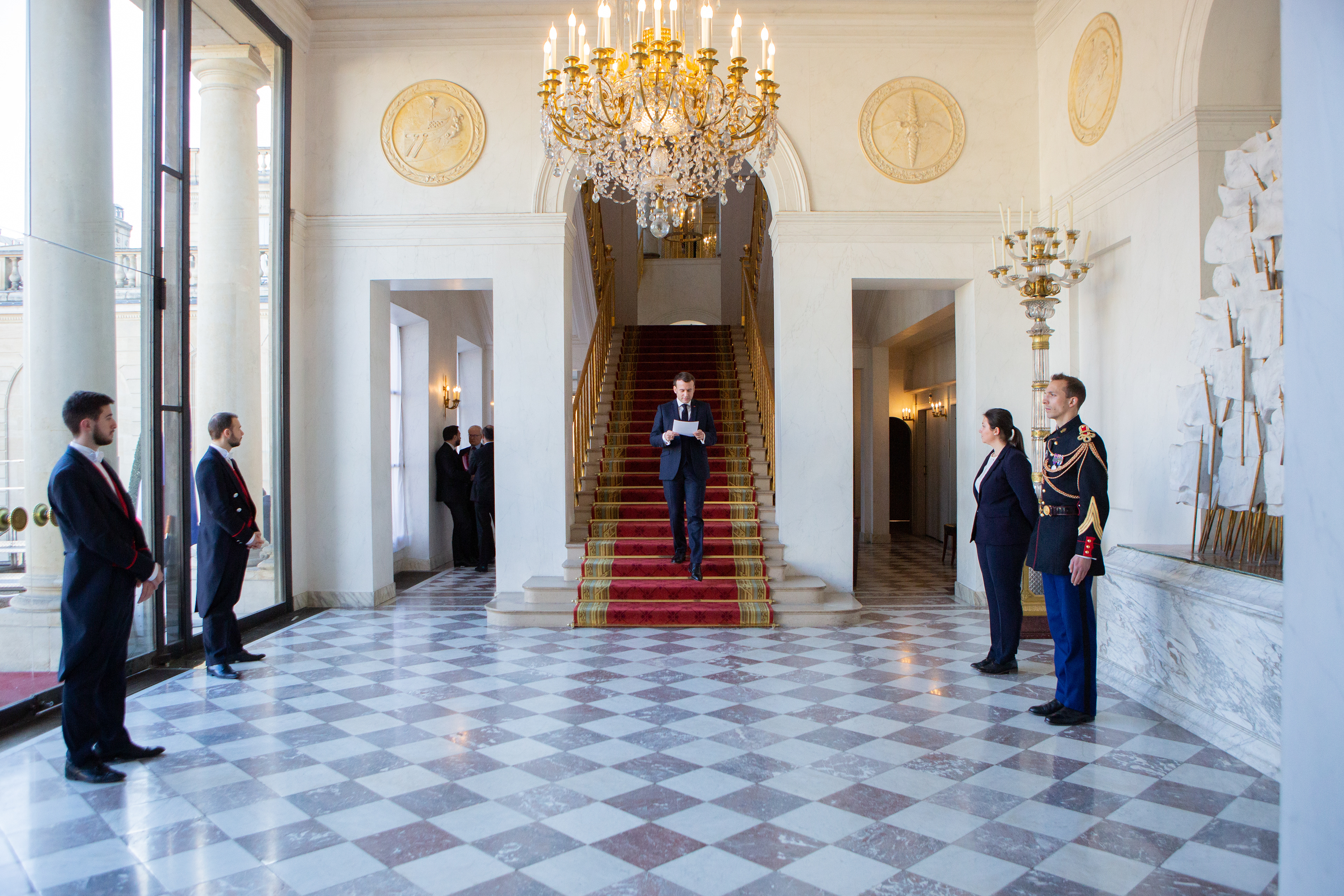 Arrivée du Président, le 19/02/2020