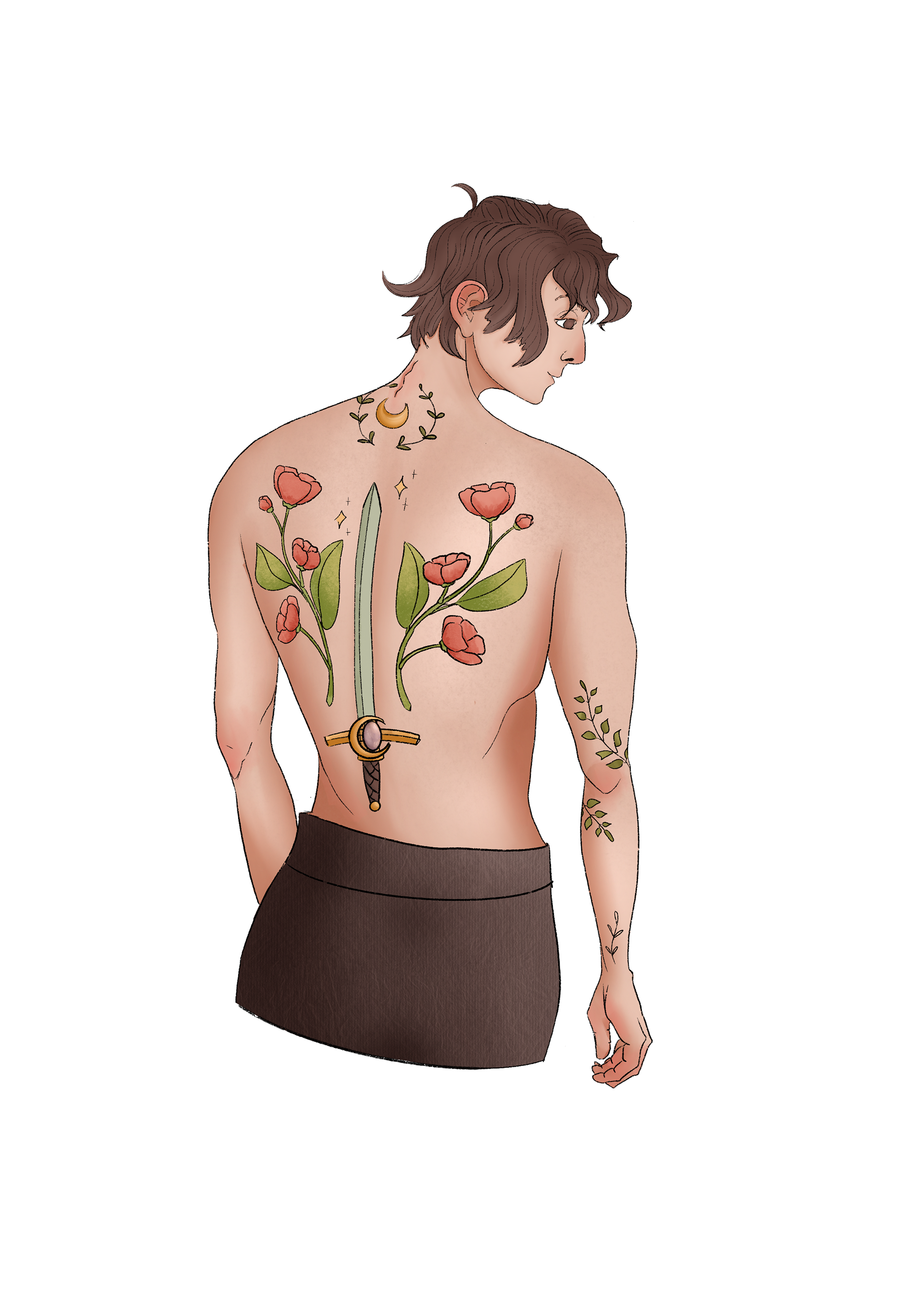 tattoo boy illustration