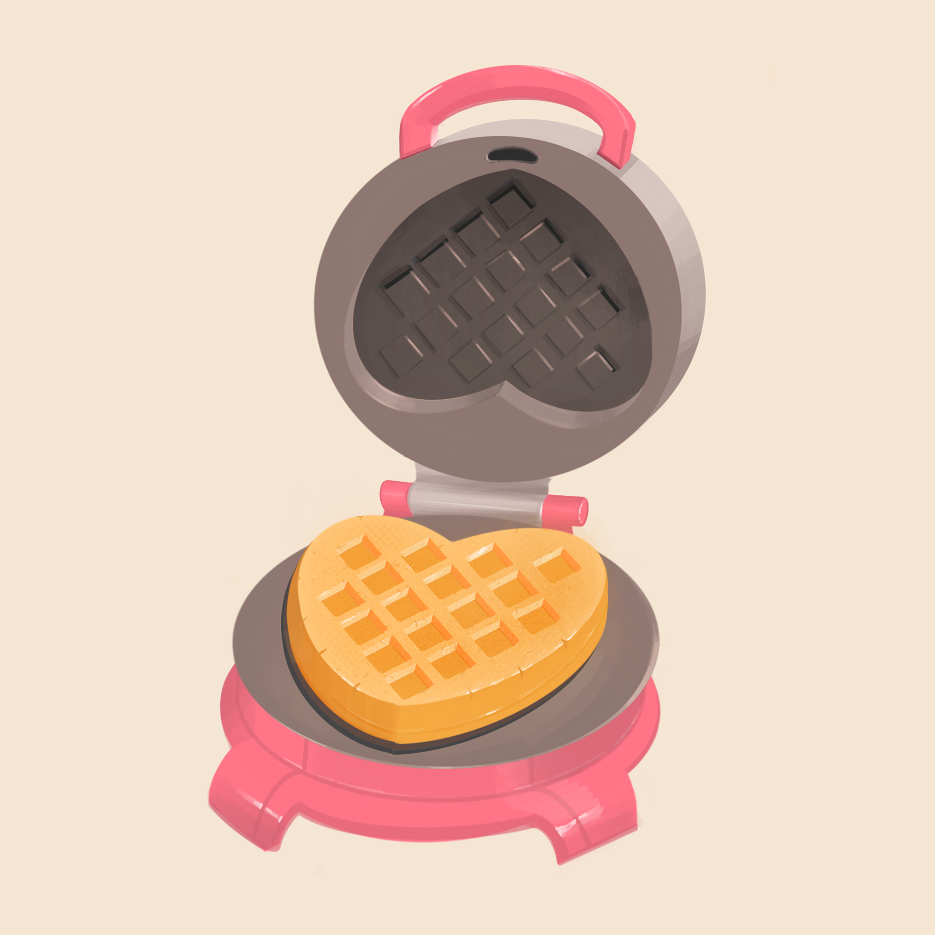 A study of a toy waffle iron