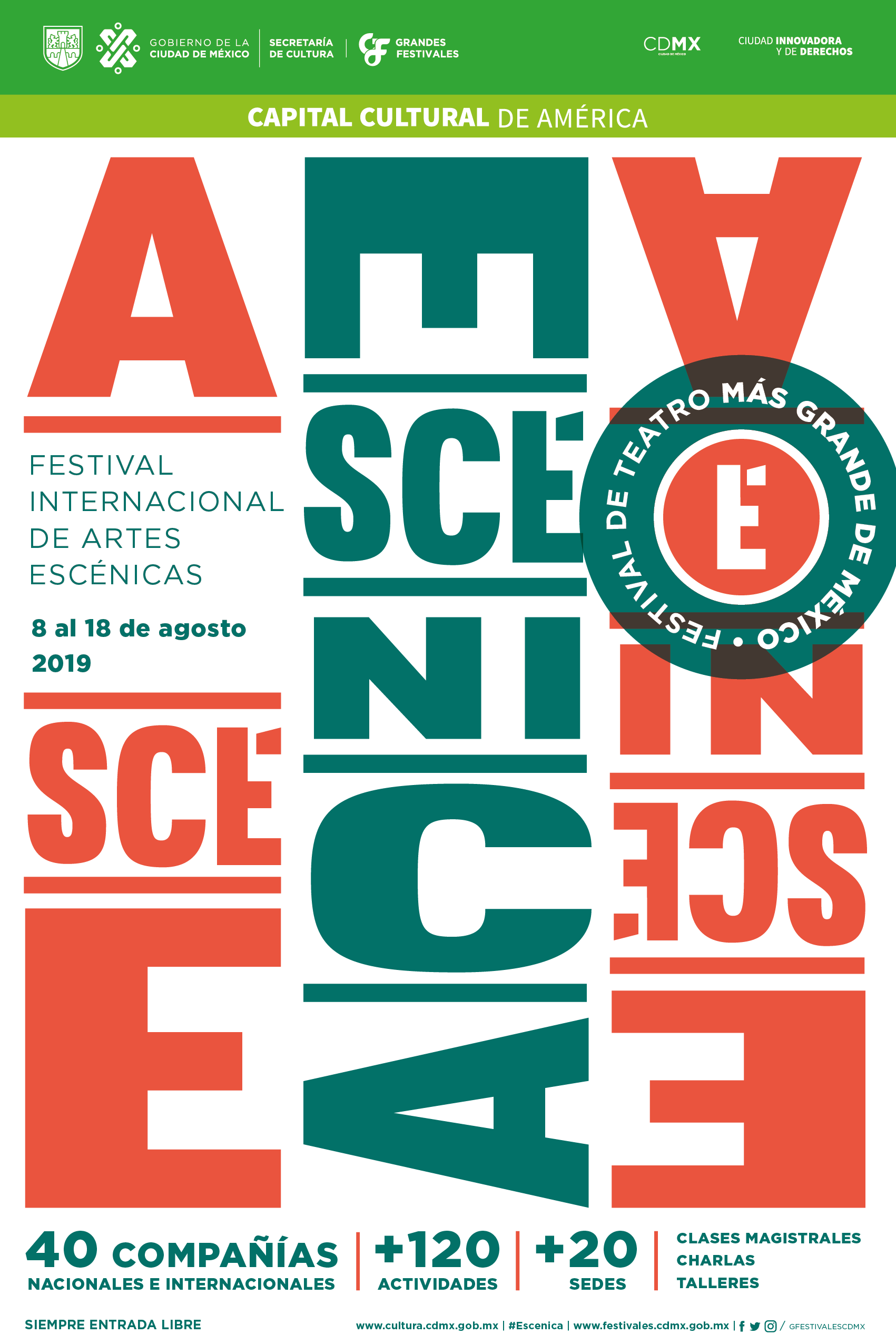 2019 | Escénica | Secretaría de Cultura, CDMX