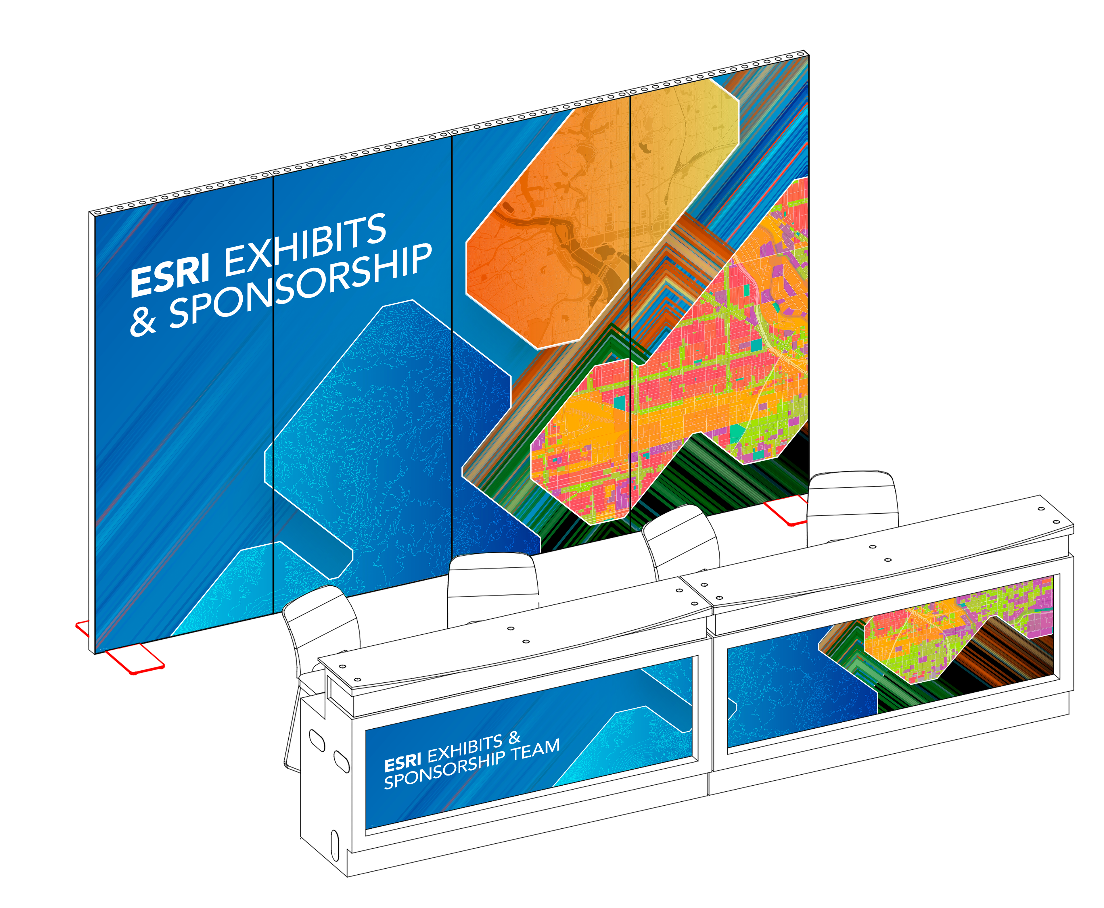 Esri Exhibits & Sponsorship Service Desk (3D)