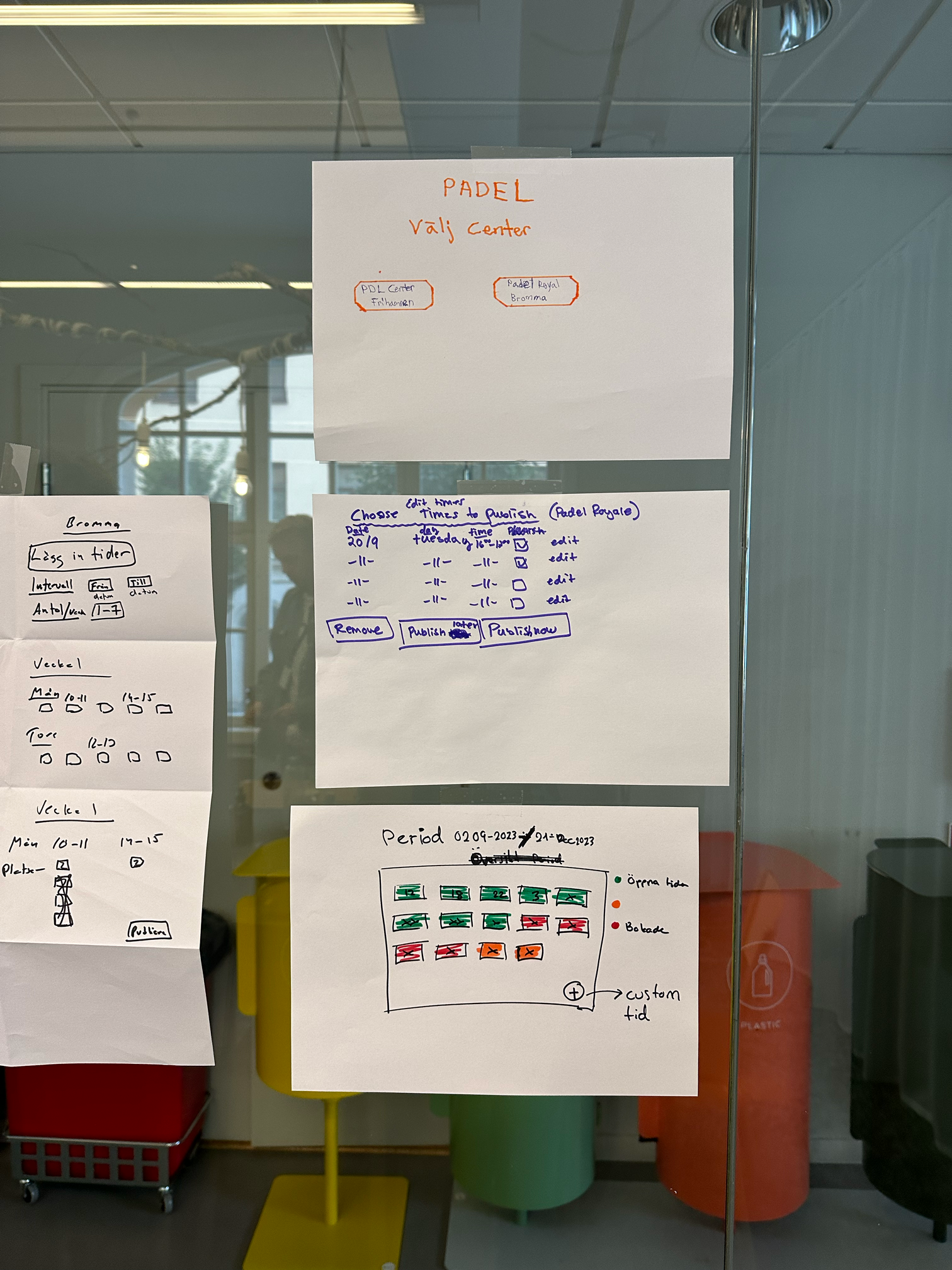 Sketches that participants have produced