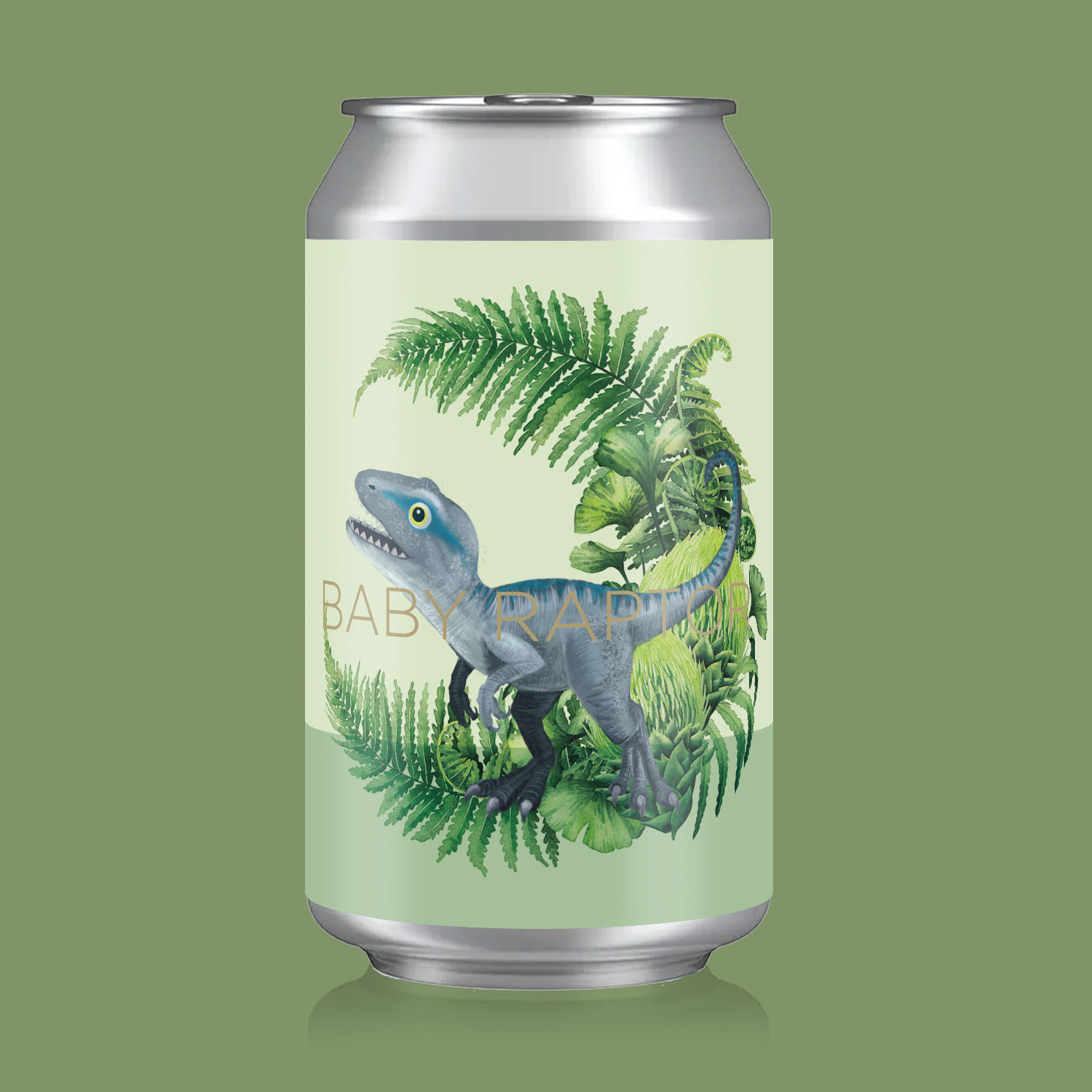 Baby Raptor Beer Label Design 