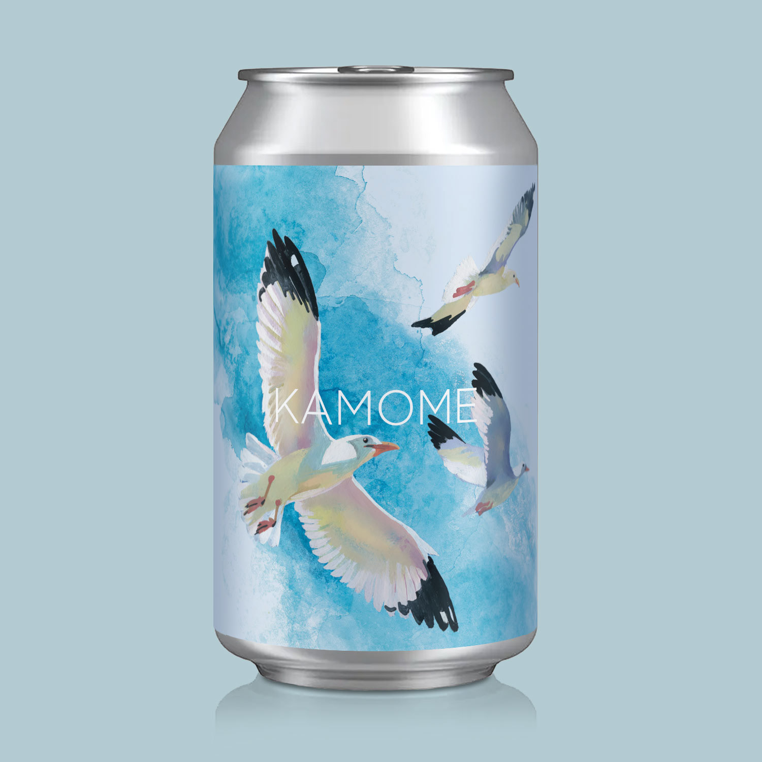 Kamome Beer Label Design 