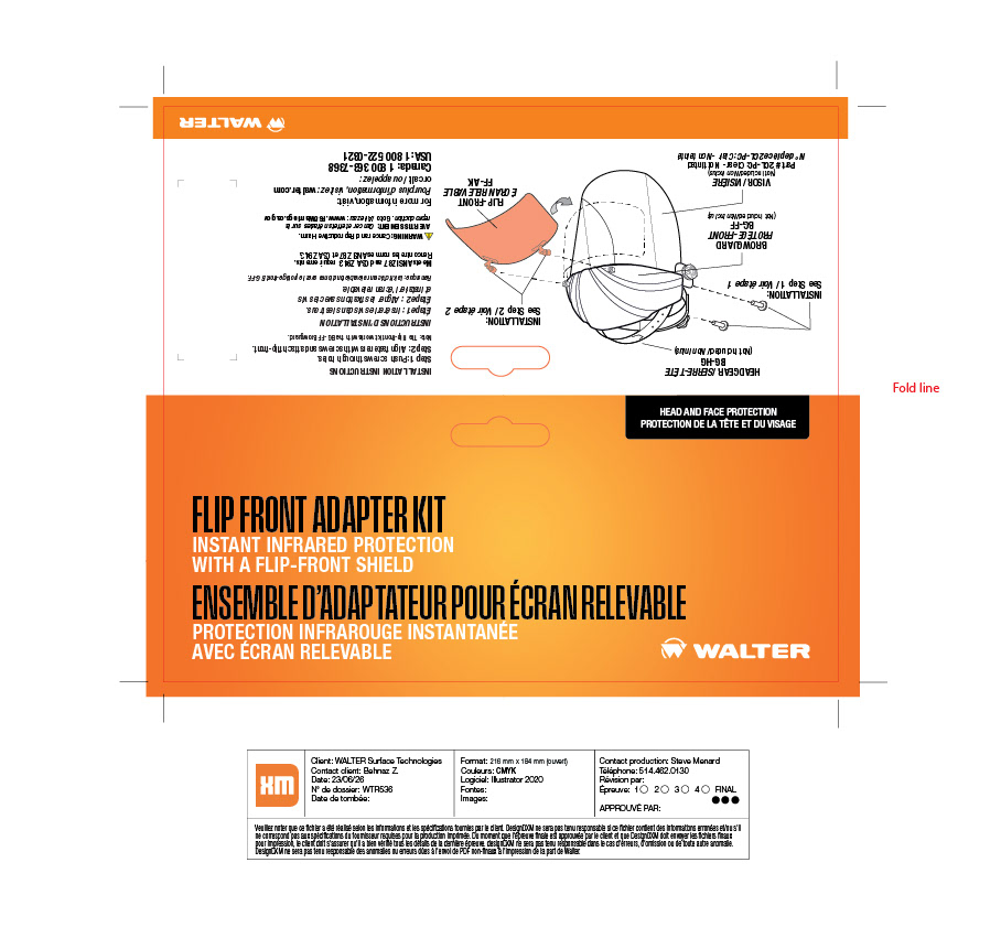 Header card for welding mask