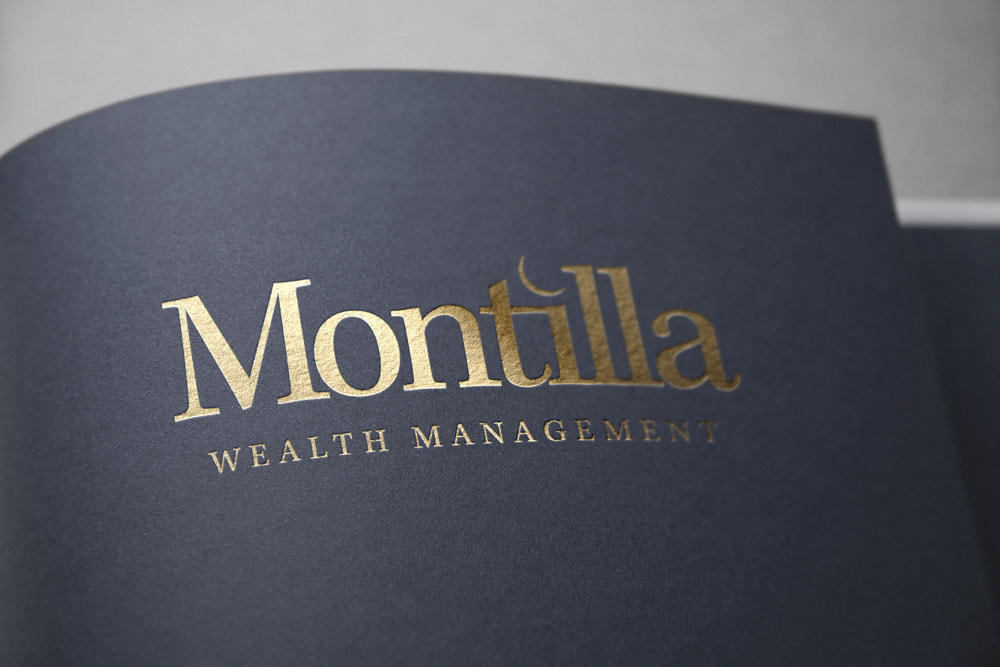 Logo design for Montilla Wealth Management. © Design DXM.