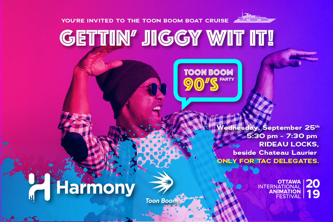 Email invitation (plus invitation card) to OIAF event. Client : Toon Boom Animation. © 2019