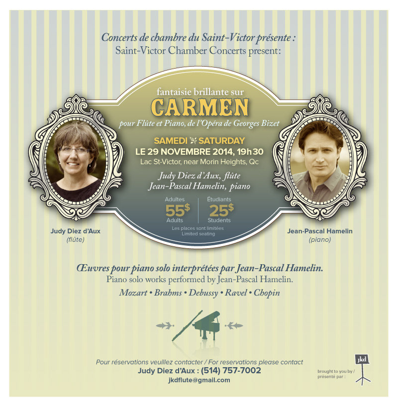 "Carmen" concert (email invitation). Client : Saint-Victor Chamber Concerts. © 2014