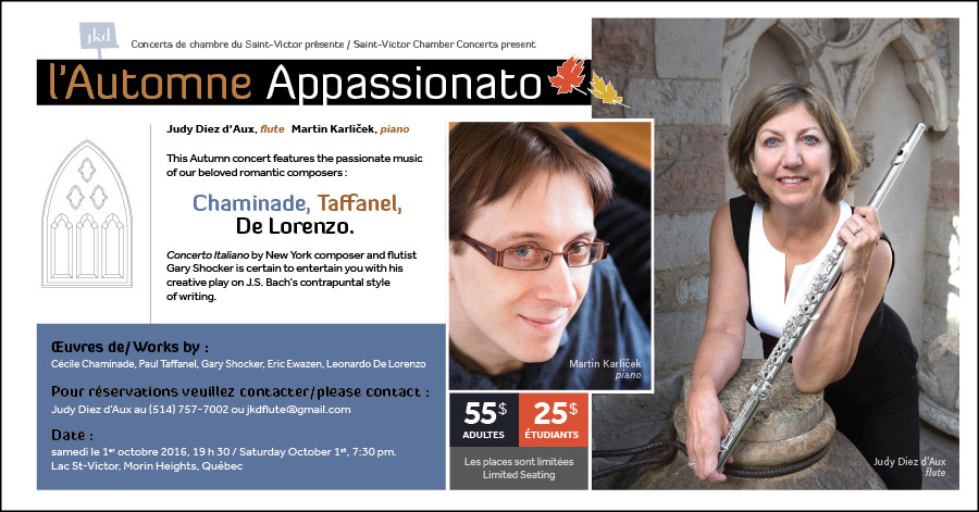 Fall concert (email invitation). Client : Saint-Victor Chamber Concerts. © 2016