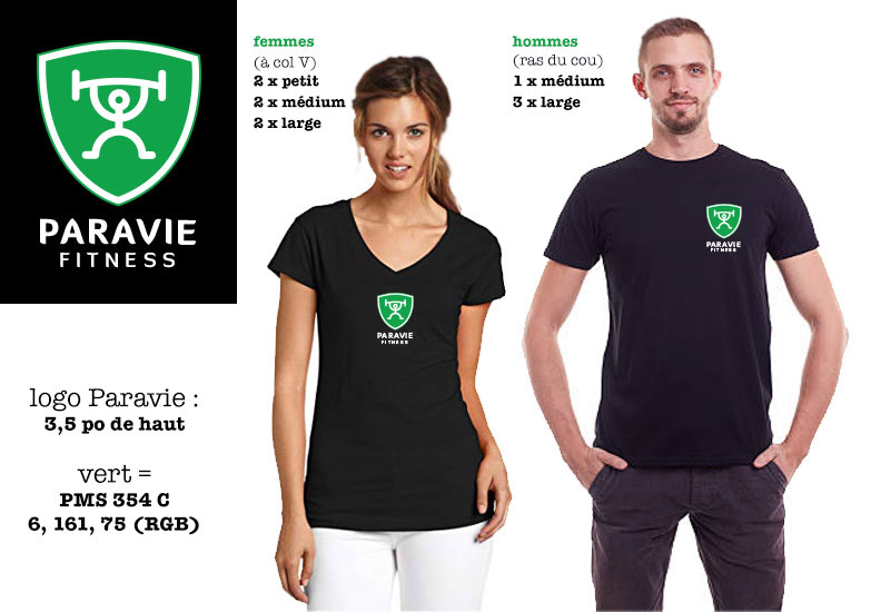 Proposal for member t-shirts. Client : Paravie. © Design DXM.